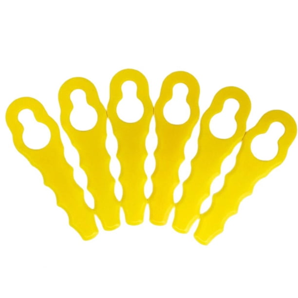 10/50 Uds. Cuchilla de cortacésped cuchillas de corte de plástico accesorios para cortacésped (50 uds) Likrtyny Para estrenar