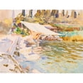thumbnail image 3 of John Singer Sargent 14x12 Black Modern Framed Museum Art Print Titled - Lake Garda, 3 of 5
