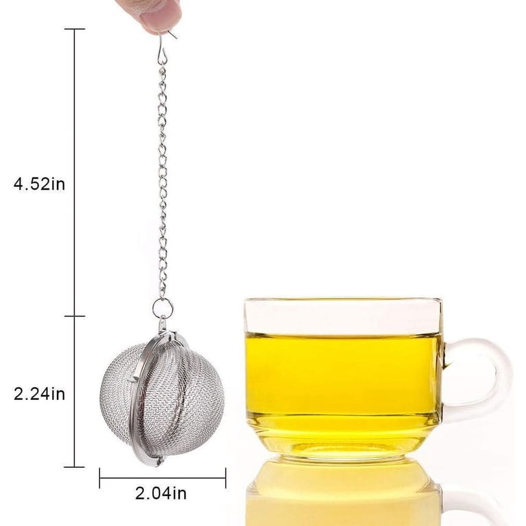 2-Pack Stainless Steel Tea Ball Strainers – 2.1 Inch Tea Infusers, USA Made