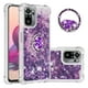 thumbnail image 1 of Funda para Xiaomi Redmi Note 10S 4G/Note 10 4G con Brillo Líquido Flotante, Purpurina, Parachoques y Anillo Giratorio Soporte, 1 of 5