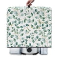 thumbnail image 2 of ZIATUBLES Universal Juicer Cover Dustproof Stain Resistant Foldable Kitchen Appliance Cover with Top Handle, Fits Most Blender Juicers, Eucalyptus Leaf White Print, 17 "W x 11 "D x 15 "H, 2 of 7