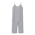 thumbnail image 5 of Generic Kids Girls Casual Sleeveless Jumpsuits Spaghetti Strap Loose Overalls Rompers Long Pants With Pocket Summer Clothes 4-13 Years, 5 of 7