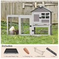Indoor Outdoor Rabbit Hutch, Large Bunny Cage Small Animal Houses & Habitats, Guinea Pig Cage