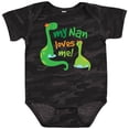 thumbnail image 3 of Inktastic My Nan Loves Me Grandson Dinosaur Boys Baby Bodysuit, 3 of 5