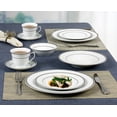 thumbnail image 3 of World Gifts 57 Pieces Porcelain Dinnerware Set - Service for 8, Ashley, Silver Border, 3 of 4