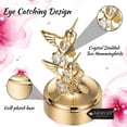 thumbnail image 6 of Matashi Music Box Valentine’s Day Gift for Wife, 24K Gold Plated Two Hummingbirds with Crystals, “Love Story” Tune,  Gift for Her, Girlfriend,  Home Decor, 6 of 8