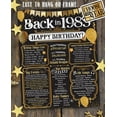 thumbnail image 4 of 40th Birthday Party Decorations for 40th Birthday (Forty) - Remembering The Year 1985 - Party Supplies - Gifts for Men and Women Turning 40 - Back In 1985 Birthday Card 11x14 Unframed Print, 4 of 8