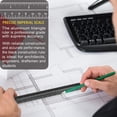 thumbnail image 6 of Architectural Scale Ruler, 12" Aluminum Architect Scale, Triangular Scale, Scale Ruler for Blueprint, Drafting Ruler, 6 of 6