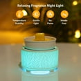 thumbnail image 5 of Wax Melt Warmer for Scented Wax Melts 3-in-1 Electric Ceramic Candle Wax Warmer Burner Fragrance Wax Melter for Home Office Bedroom Gift & Decor (Leaf), 5 of 6