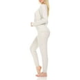 thumbnail image 2 of Isotoner Women’s Long Sleeve Top and Jogger Pant Lounge Set, 2 of 3