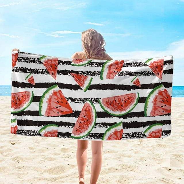 Fiudx Toalla de Playa de Microfibra, Ultraligera, Resistente a La Arena, de Secado Rápido y Compacta, Ideal para Viajes, Natación, Piscina y Camping. Tamaño de 76 X 152 Cm. Multiusos.