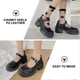thumbnail image 3 of 1 Pair of Women Casual Shoes Chunky Heels Shoes Mary Jane Shoes Block Heels, 3 of 4