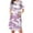 Pink, variant on Maternity Planted Dress Short Sleeve Crew Neck Dress Ruched Casual Loose Pregnancy Dress For Daily Wearing Summer With Zipper