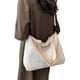 thumbnail image 1 of Bolso de mano de pana para mujer y niña, bolso bandolera informal con cremallera, 1 of 6