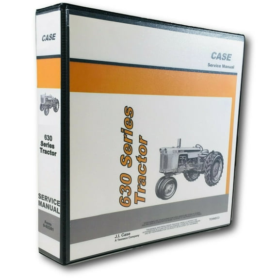 Case 630 Tractor Factory Service Repair Shop Manual Book Technical