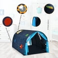 thumbnail image 3 of Carpa para Cama para Niños Costway Tienda Túnel de Juego Pop Up Portátil Azul 144 x 102 x 82 cm, 3 of 10