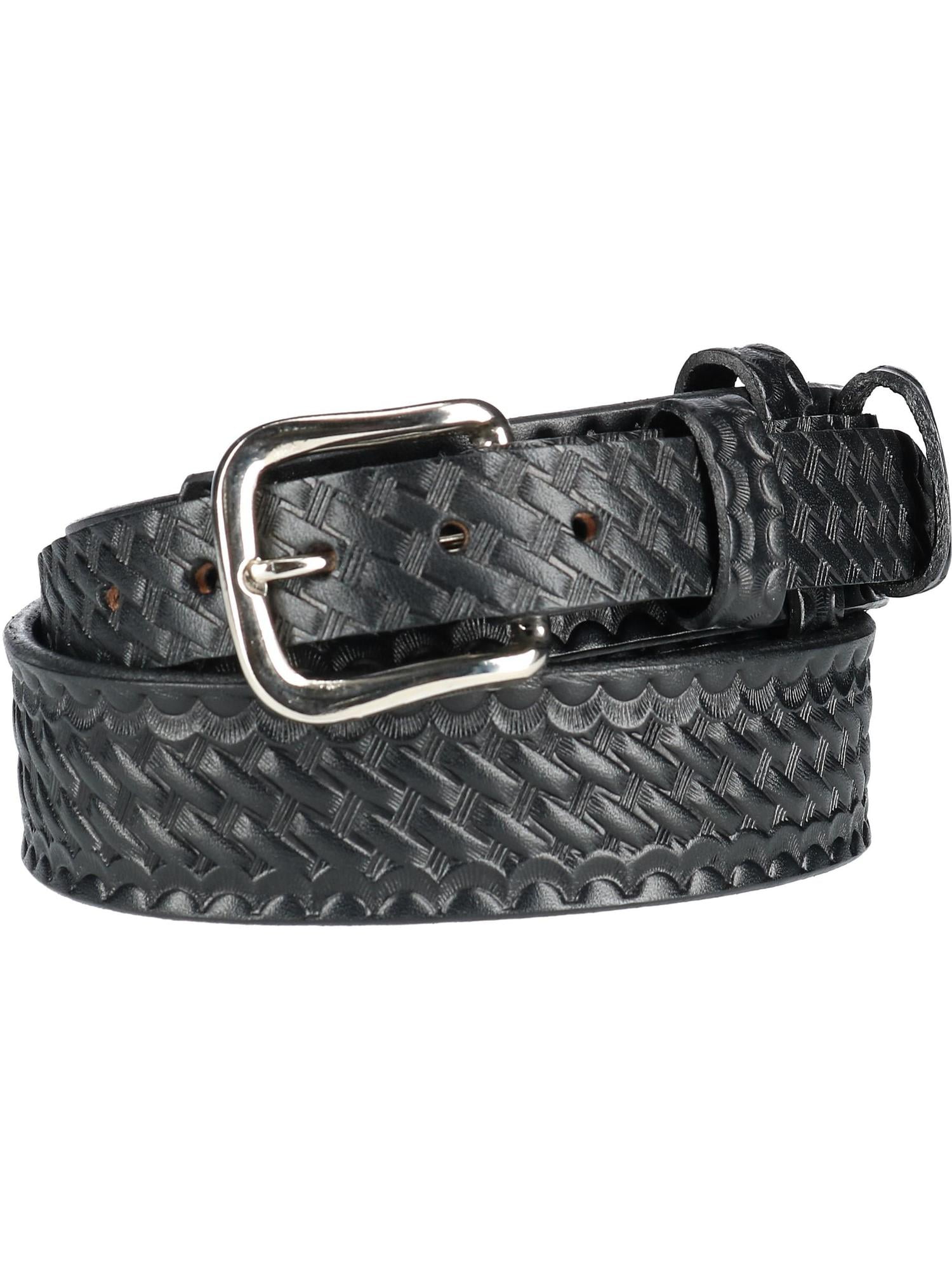 Boston Leather Boston Leather Basketweave Leather Ranger Belt (Men's