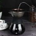 thumbnail image 2 of Spptty Cafetière à Main, Cafetière Manuelle en Verre avec Filtre en Acier Inoxydable, 2 of 8