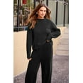 thumbnail image 5 of PRETTYGARDEN Women's Winter 2 Piece Sweater Set Casual Pullover Top High Waisted Sweatpants Tracksuit Lounge Outfits, 5 of 10