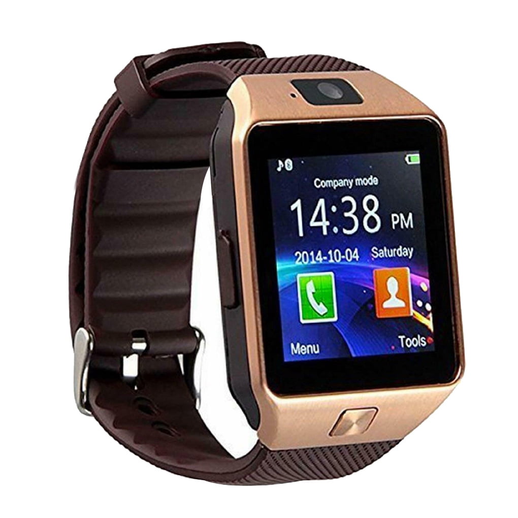 justharion Watch Smart DZ09 Wristwatch 1.56 inch Touch Screen Bracelet Multimedia Phone Tracking Remote Electronic Equipment Gold