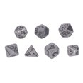 thumbnail image 2 of Dados poliédricos para juegos de mesa, 7 piezas de dados poliédricos con revestimiento para juegos de rol, dados poliédricos elegantes y modernos, 2 of 14