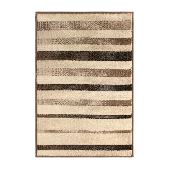 Corona Geometric Striped Indoor Area Rug by Blue Nile Nills - 2' x 3', Beige