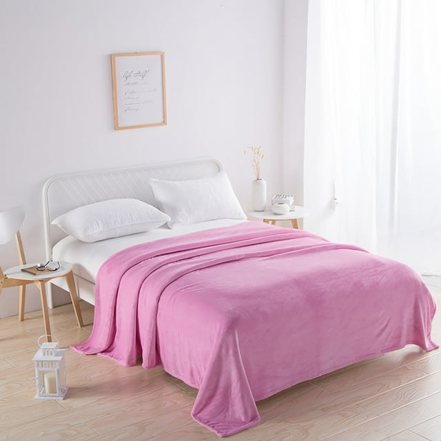 Soft Microfiber Flannel Blankets For Couch Bed Sofa Warm For All Seasons 70X100CM