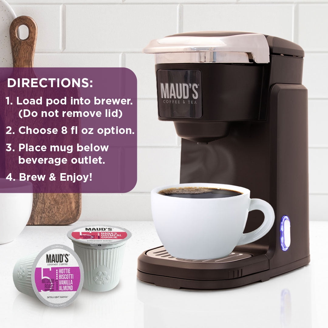 Maud's Super Flavored Coffee Pods Variety Pack, 16 Flavors, Compatible w/ K-Cup Brewers, 80ct