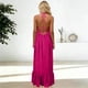 thumbnail image 3 of Faldas Largas de las Mujeres de la Ropa de Cama Se Sienten Sueltas Casual Doblado con Pliegues Falda de Suspensión Ajustable, Ropa de Dormir para el Hogar, 3 of 7