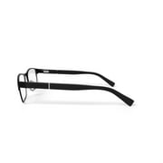 Walmart Mens FM17197 Browline Prescription Eyeglasses with Case, Black