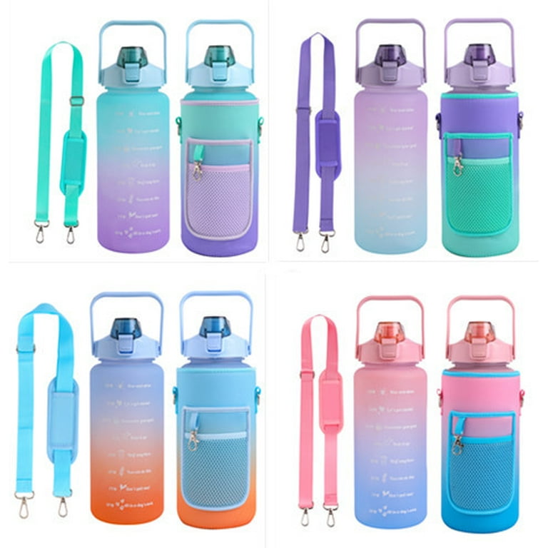 UDIYO 2200ml Water Bottle To Drink - 70 oz Water Bottle With Straw -  Motivational Water Bottle - Large Water Bottle - Sports Water Bottle - Gym  Water Jug 