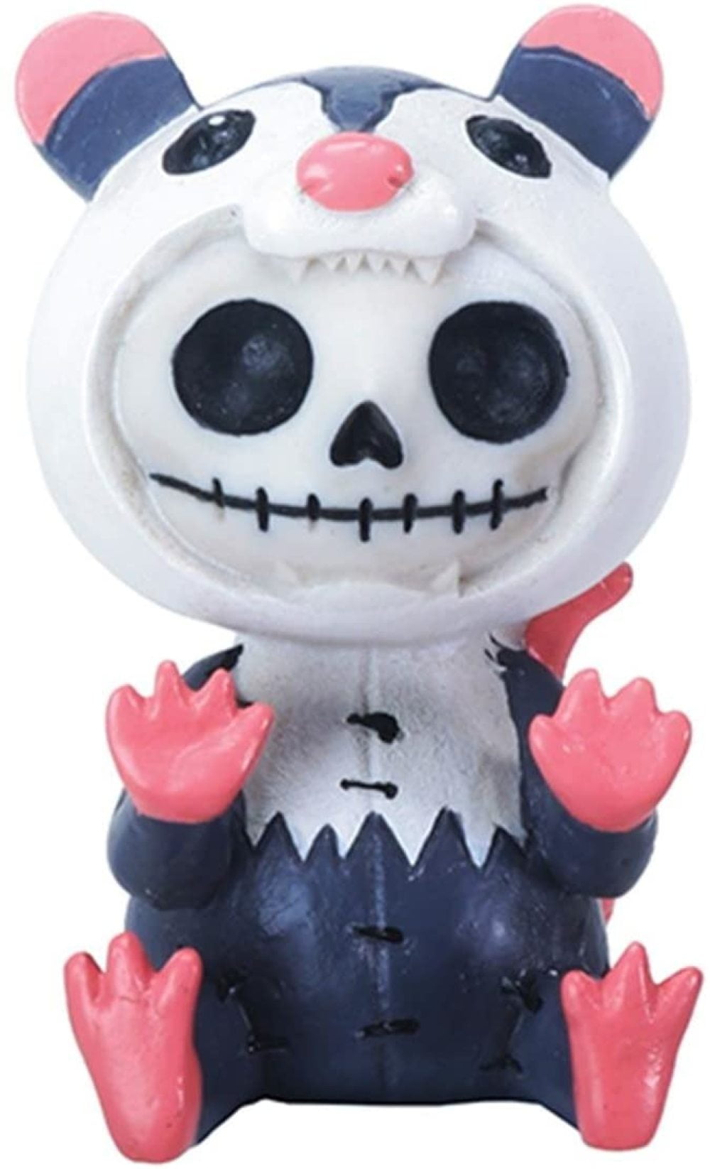 Summit 4.25" tall Lucky The Skeleton Hears No Evil with A Black Crow Figurine 