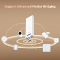 thumbnail image 4 of Aqara Smart Hub M100 for Home Automation, Matter Controller, Thread Border Router, Features Aqara Zigbee (Not Third-Party), Wi-Fi, Supports, 4 of 9