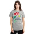 thumbnail image 2 of The Little Mermaid Womens Ariel & Flounder Heather T-Shirt, 2 of 6