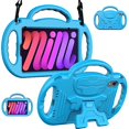 thumbnail image 1 of wonim11 LTROP Kids Case for 2024 iPad Mini 7 & 2021 iPad Mini 6, Shockproof Handle Stand Shoulder Strap Kids Bumper Case for iPad Mini Tablet, Blue, 1 of 1