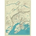thumbnail image 2 of Sleem 25x32 Gold Ornate Wood Framed with Double Matting Museum Art Print Titled - Central Mining Railway Alaska - Sleem 1910, 2 of 4