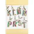 thumbnail image 4 of 2.75" LETTER SHAPED WOOD ALPHABET KEYCHAIN LETTER KEYCHAIN, 4 of 24