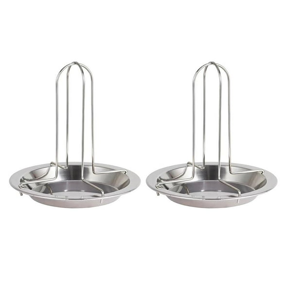 Naiovety Rejilla para pollo asado de acero inoxidable, 2 uds., soporte desmontable para pollo a la parrilla, soporte estable para pollo a la parrilla, Utensilios de cocina Naiovety HA013719-00