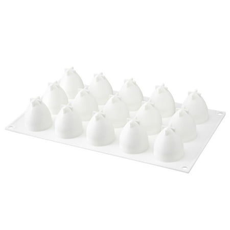 

Pastry Tek Silicone Strawberry Baking Mold - 15-Compartment - 10 count box