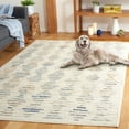 thumbnail image 3 of SAFAVIEH Tulum Lancaster Geometric Striped Area Rug, Beige/Gray Blue, 3' x 5', 3 of 8
