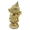 thumbnail image 4 of Atlantic Collectibles Ceremonial Dancing God Ganesha Elephant With Bansuri Flute Decorative Figurine 6"H, 4 of 4