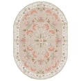 thumbnail image 2 of Safavieh Chelsea Harlan Bordered Wool Area Rug, Beige/Green, 4'6" x 6'6" Oval, 2 of 13