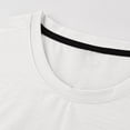 thumbnail image 6 of Men's Quick Dry T-Shirt Nylon Spandex Blend | Athletic Short Sleeve Tee Crewneck | Breathable Moisture Wicking UPF | Running Gym Workout Training | Comfort Fit | Zenithor,White L, 6 of 9