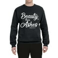 thumbnail image 2 of Wild Bobby Beauty From Ashes Isaiah 61:3 Inspirational/Christian Unisex Crewneck Graphic Sweatshirt, Black, XX-Large, 2 of 5