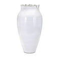 thumbnail image 1 of IMAX 13897 Vase en Verre Naavah&44; Blanc, 1 of 1