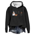 thumbnail image 1 of WEAIXIMIUNG Chandail en Molleton pour Femmes Col Rond Fermeture Éclair Mode Féminine Imprimé Lettre Chandail à Capuchon Décontracté Coupe Ample Pull Chandail en Molleton, 1 of 2
