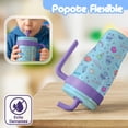 thumbnail image 4 of Magma Life Termo Acero Inoxidable para Niños Mini Flip 532 ml (18 oz), Doble Pared, Tapa Antiderrames con Popote, Mantiene Frío y Caliente, 4 of 7