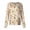 Earthy Yellow-B#250831HH, variant on Snap Front Christmas Scrub Jacket Women Long Sleeve Stretchy Warm Up Womens Scrub Top Xmas Holiday Plus Size Women's Nurse Uniform with Pocket