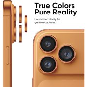 2-Pack Anti-Reflection Camera Lens Protector for iPhone 17 Pro , Easy Installation, Anti-Scratch,9H Hardness,98% Ultra Clarity,Maintains Original Lens Design – Orange