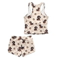 thumbnail image 5 of Xoenoiee Dachshund Paw Heart Print Girls Tankini Swimsuits with Boy Shorts 2 Piece Swim Suits 2026 Round Neck Bathing Suit Beach Pool Modest Swimwear Beachwear, 6-7 Years, 5 of 7